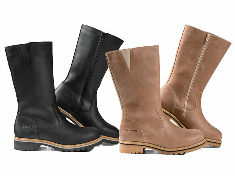 Fellhof Hochk&ouml;nig warme Damenstiefel schwarz und braun