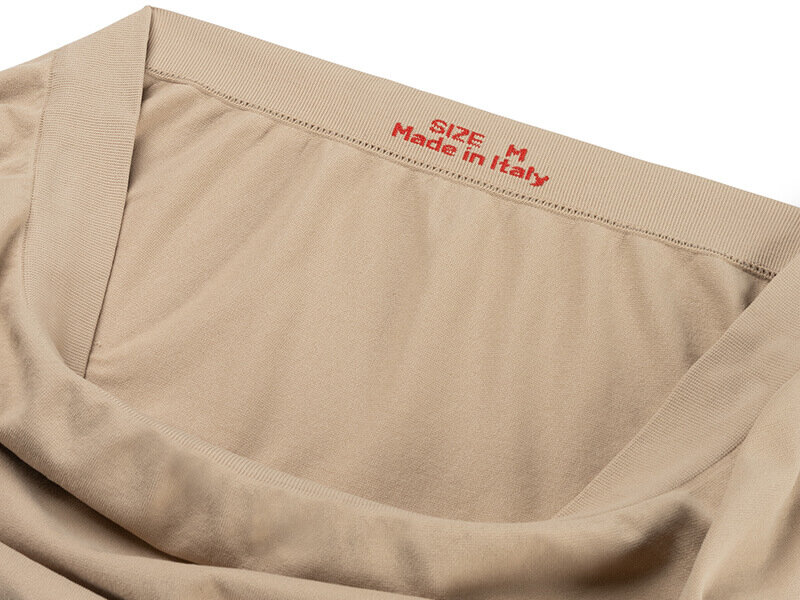 Skafit Damen-Boxershorts, beiges Detail auf der Innenseite des Stoffes
