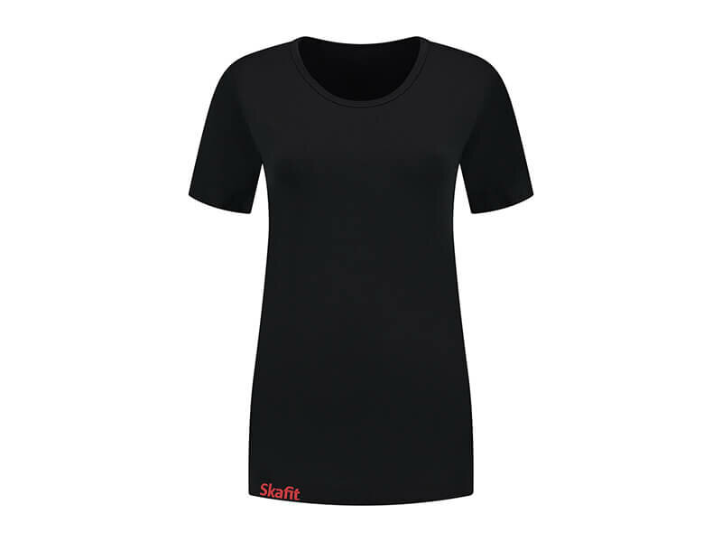 Vorderes Skafit Unterzieshirt Damen mit Rundhalsausschnitt, Farbe schwartz