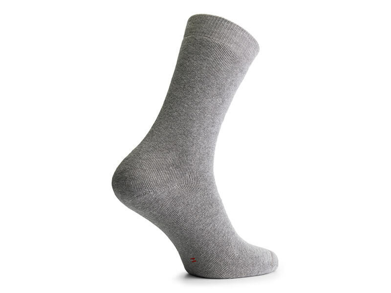 R&uuml;ckseite Skafit dicke Socken mit Silbergarn grau