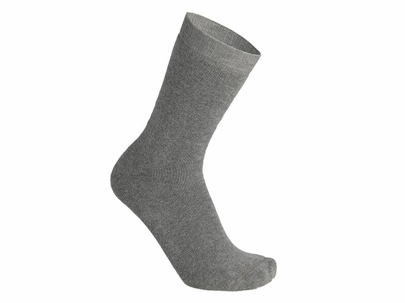 Dicke Socken mit Silbergarn von Skafit grau