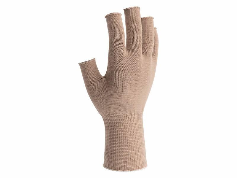 Seitenansicht hautfarbener SilberhandschuhSeitenansicht hautfarbener Silberhandschuh