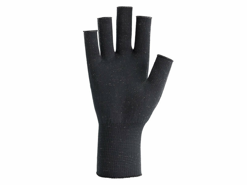 Innenseite Skafit Silberhandschuhe offene Fingerspitze Anthrazit