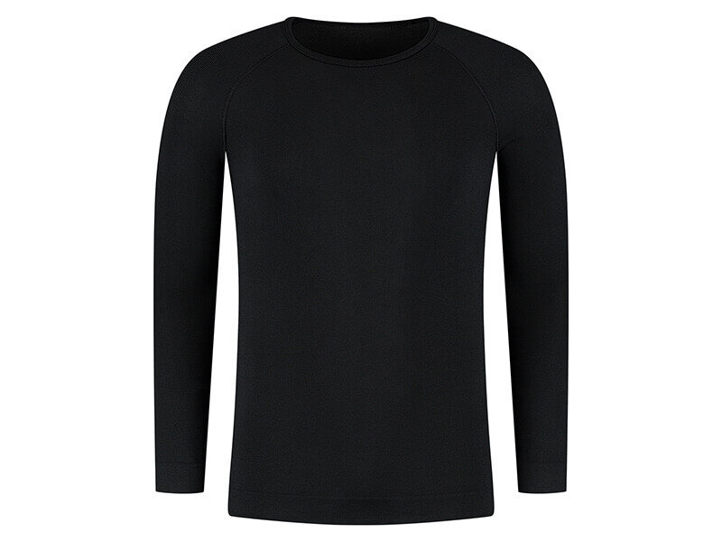 Vorderseite Thermoshirt Schwarz Skafit