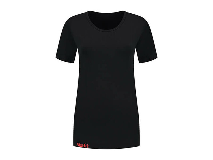 Vorderes Skafit Unterzieshirt Damen mit Rundhalsausschnitt, Farbe schwartz