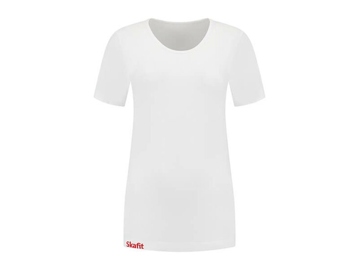 Vorderes Skafit Unterzieshirt Damen mit Rundhalsausschnitt, Farbe weiss