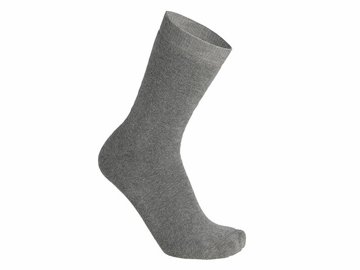 Dicke Socken mit Silbergarn von Skafit grau