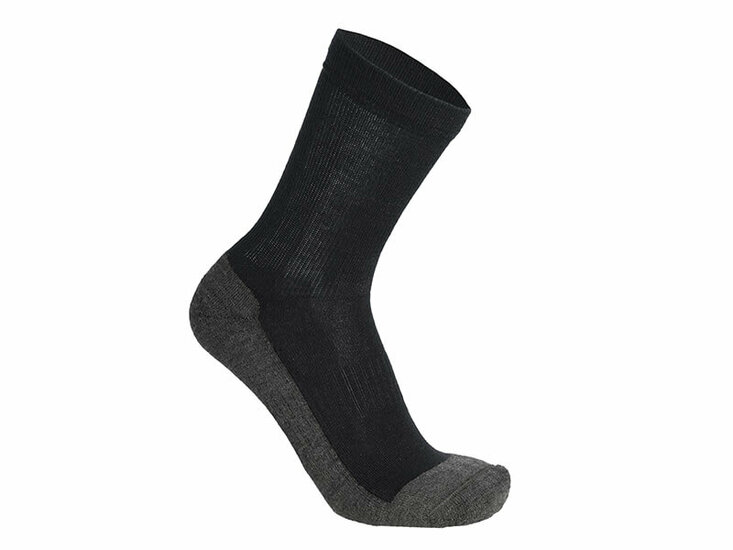 Skafit Silbersocken Merinowolle schwarz