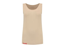 Vorderes Skafit Damenhemd mit Rundhalsausschnitt, Farbe beige
