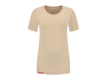 Vorderes Skafit Unterzieshirt Damen mit Rundhalsausschnitt, Farbe beige