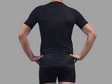 Skafit Unterzieshirt Herren, ruckseite, schwartz am model