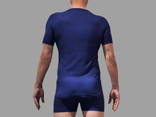 Skafit Unterzieshirt blau am model ruckseite