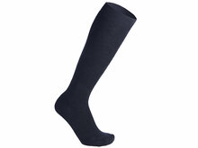 Skafit Kniestr&uuml;mpfe mit Silbergarn marineblau