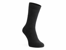 Vorderansicht Skafit dicke Socken mit Silbergarn schwarz.