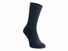 Vorderansicht Skafit dicke Socken mit Silbergarn marineblau