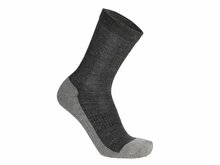 Silbersocken mit Merinowolle grau