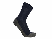 Silbersocken mit Merinowolle Marineblau