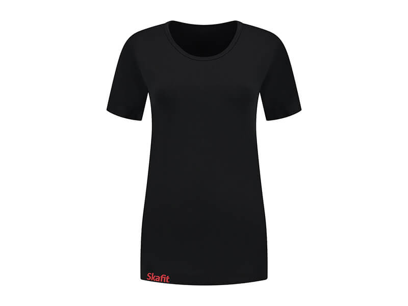 Vorderes Skafit Unterzieshirt Damen mit Rundhalsausschnitt, Farbe schwartz