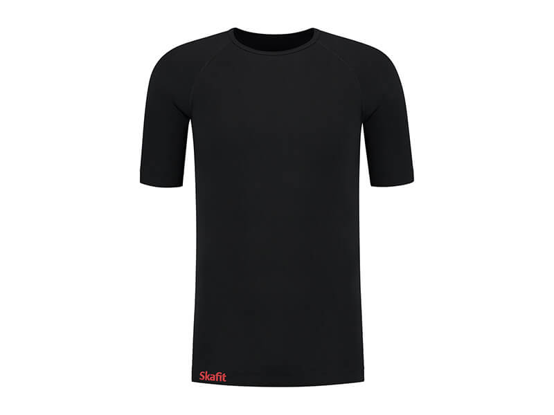 Vorderes Skafit Unterzieshirt Herren mit Rundhalsausschnitt, Farbe schwartz