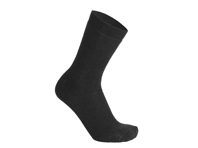Dicke Socken mit Silbergarn von Skafit schwarz
