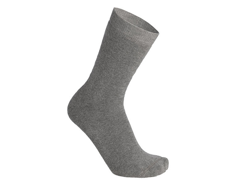 Dicke Socken mit Silbergarn von Skafit grau
