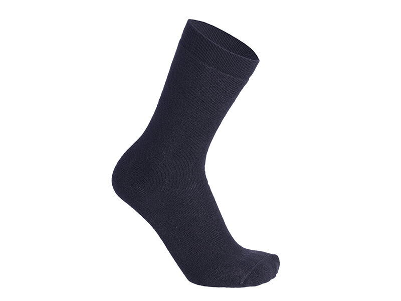 Dicke Socken mit Silbergarn von Skafit marineblau