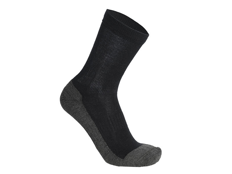 Skafit Silbersocken Merinowolle schwarz