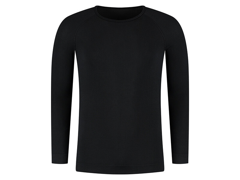 Vorderseite Thermoshirt Schwarz Skafit
