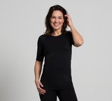 Skafit kurze thermoshirt schwarz an model