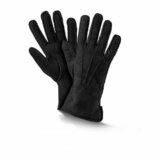 Premium Lammfell-Handschuhe schwartz